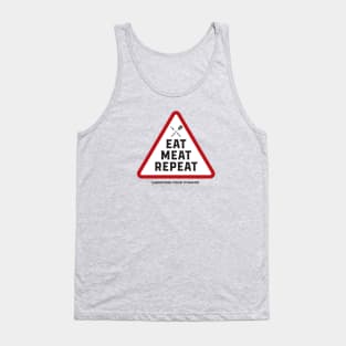 Eat Meat Repeat - Carnivore Food Pyramid Tank Top